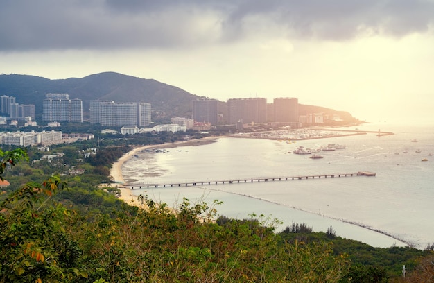 Paesaggio urbano di Sanya Hainan in Cina