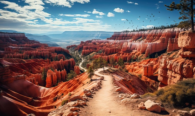 Paesaggio variopinto di Bryce Canyon Park Utah