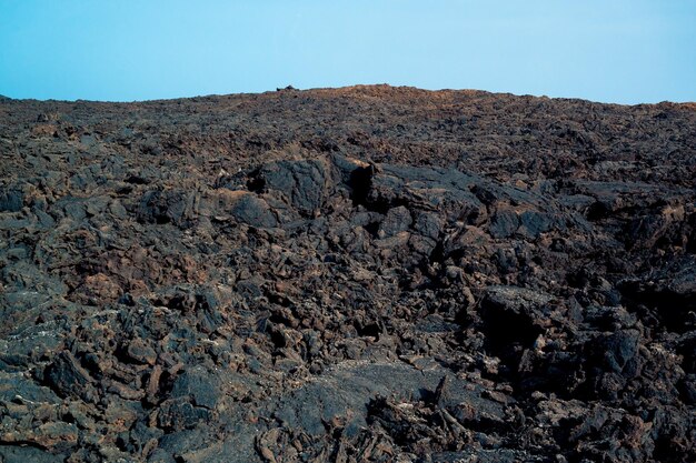 Paesaggio vulcanico del Parco Nazionale di Timanfaya sull'isola di Lanzarote