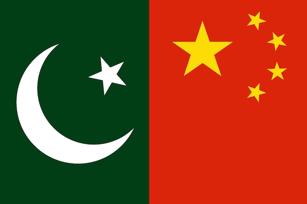 Paesi di bandiera del Pakistan e della Cina