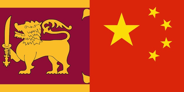 Paesi di bandiera dello Sri Lanka e della Cina