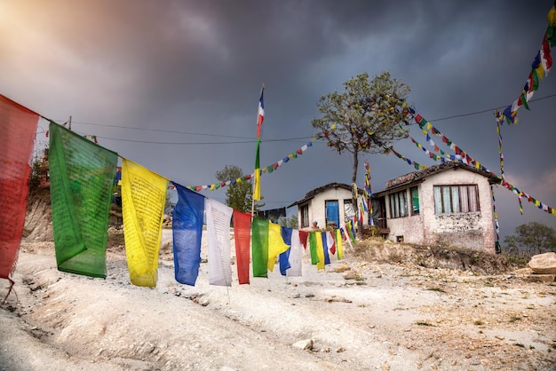 Paesino di montagna nepalese