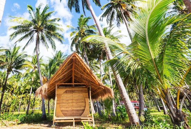 Paesino di pescatori tradizionale nell'isola di Palawan, Filippine