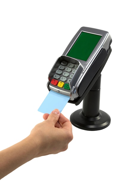 Pagare con carta di credito sul terminale pos