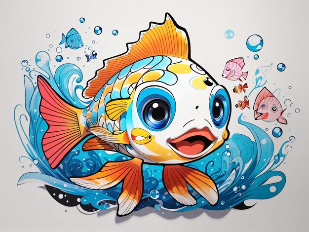 Pagina da colorare per bambini Dori Fish