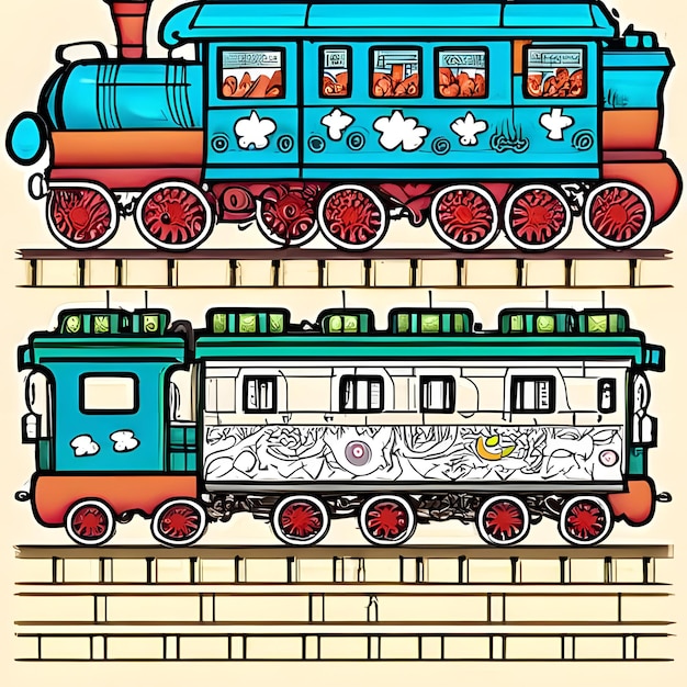 Pagina da colorare Treno 1