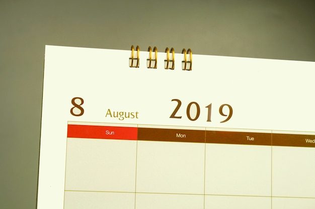 Pagina del calendario del mese