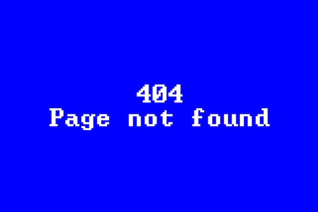 Pagina non trovata errore 404