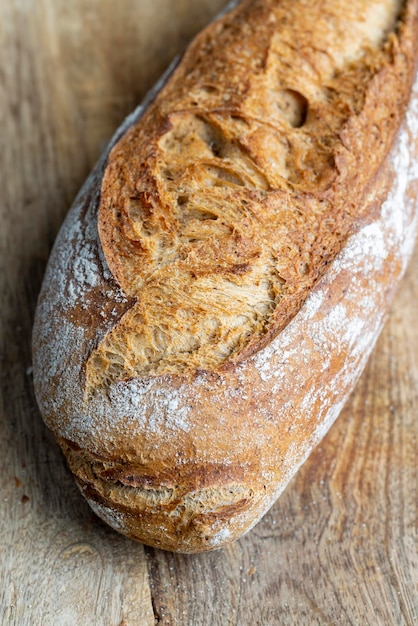 Pagnotta di grano scuro Pane morbido a base di farine miste