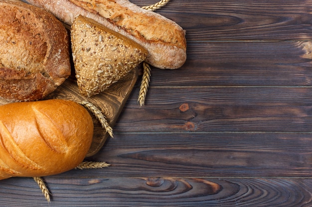 Pagnotta di pane fatto in casa al forno