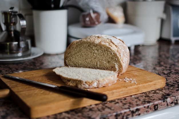 Pagnotta di pane in cucina