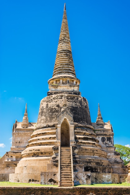 Pagoda antica in Wat Phrasisanpetch (Phra Si Sanphet). Città storica di Ayutthaya, Tailandia