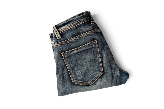 paio di jeans isolato su bianco