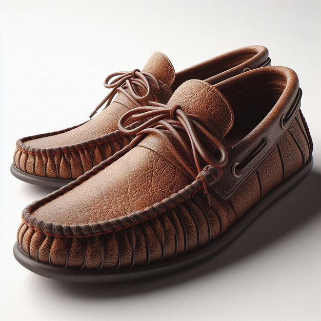 Pair di scarpe Moccasins in immagine ad alta risoluzione