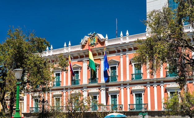 Palacio quemado il palazzo del governo a la paz bolivia