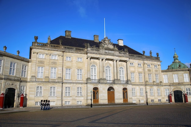 Palazzo di Amalienborg a Copenaghen in Danimarca