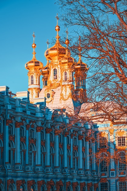 Palazzo Ekaterininsky, Tsarskoye Selo (Pushkin) sobborgo di San Pietroburgo. Russia.