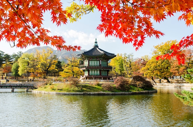 Palazzo Gyeongbokgung a Seoul, Corea del sud.