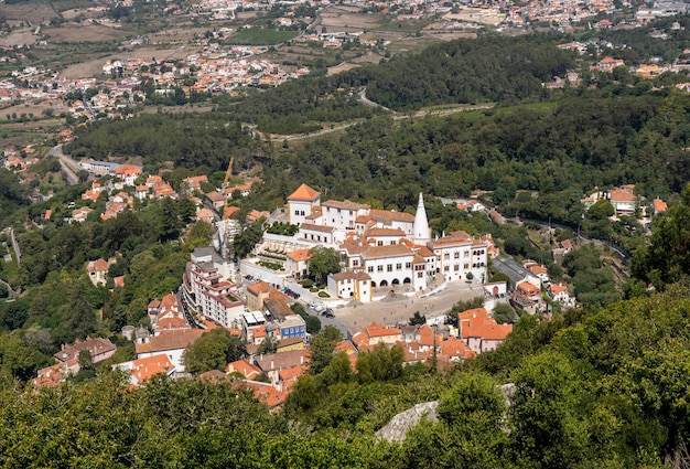 Palazzo Nazionale nel comune di Sintra tratto dal Castello dei Mori