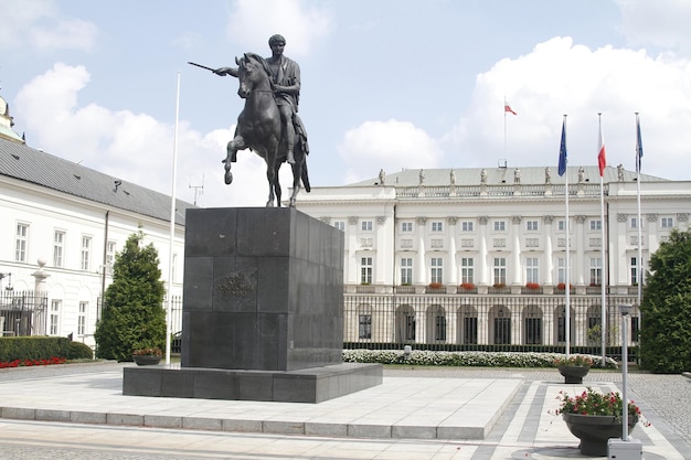 Palazzo presidenziale nella città di Varsavia Polonia