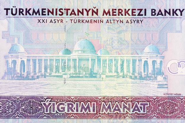 Palazzo Rukhyet dal manat turkmeno