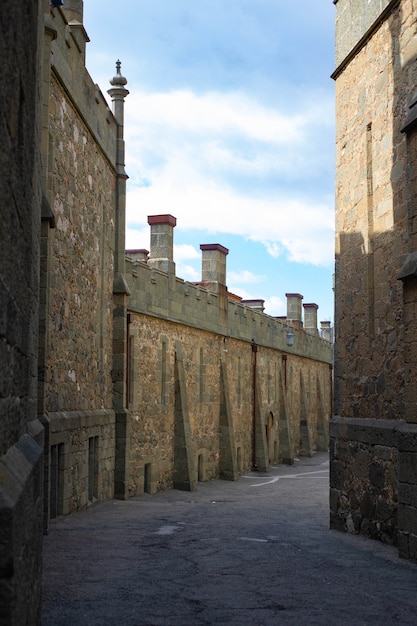 Palazzo Vorontsov in Crimea, castello con strade antiche