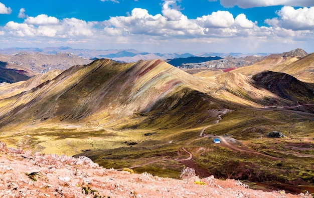 Palccoyo Rainbow Mountains vicino a Cusco in Perù