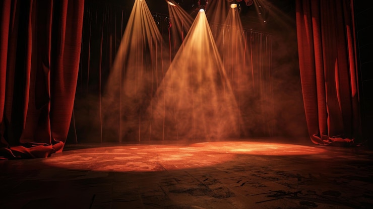 Foto palco teatrale in stile arte digitale