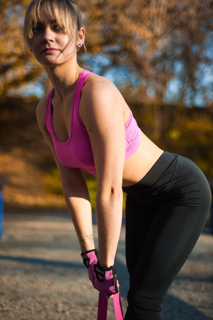 Palestra per allenamento outdoor donna