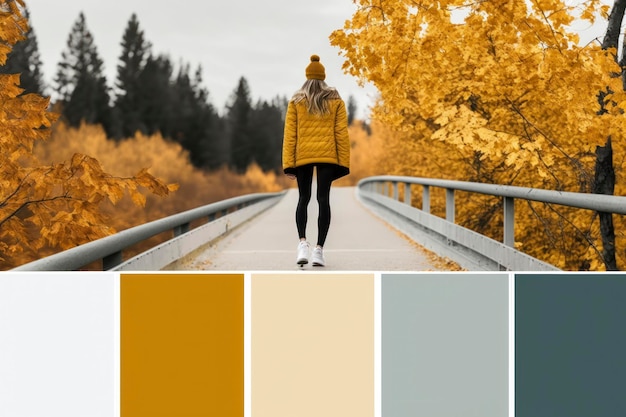 Palette di colori dell'umore d'autunno