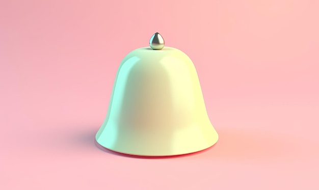 Palette di colori pastello morbido con un'icona di campana di notifica elegante Creazione utilizzando strumenti generativi di AI