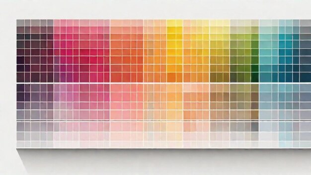 Palette di colori vivaci e dipinti