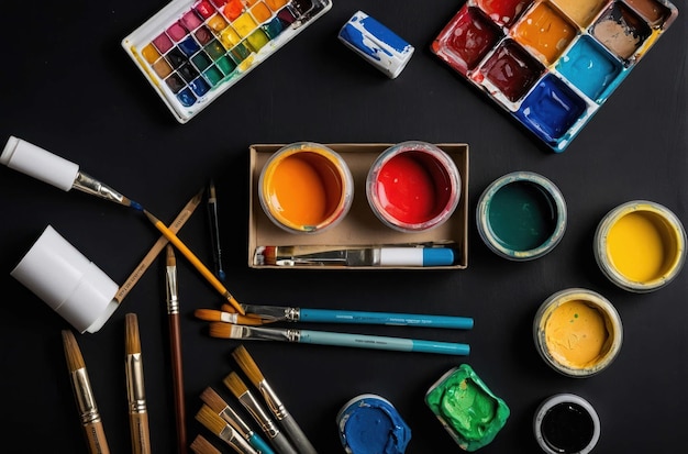 Palette e strumenti degli artisti