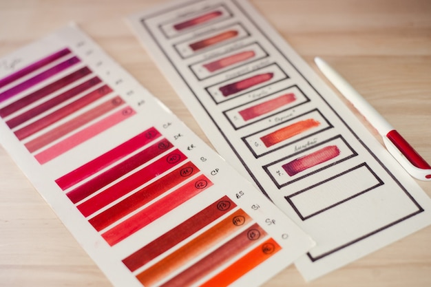 Palette per rossetti strumenti essenziali per truccatori