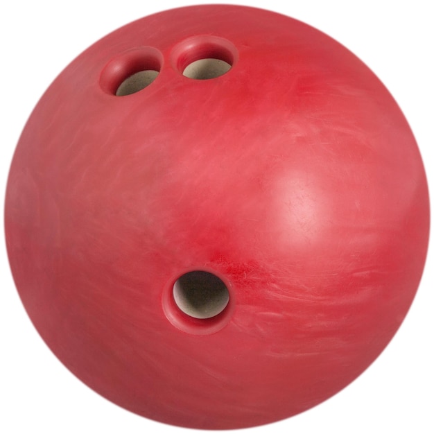 Palla da bowling rossa - isolata