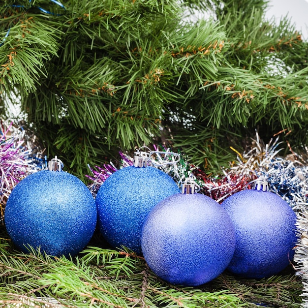 Palle di Natale viola blu canutiglia albero di Natale 8