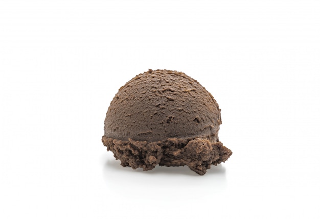 Pallina di gelato al cioccolato