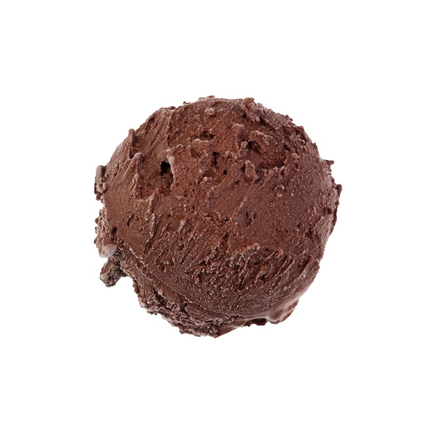 Pallina di gelato al cioccolato