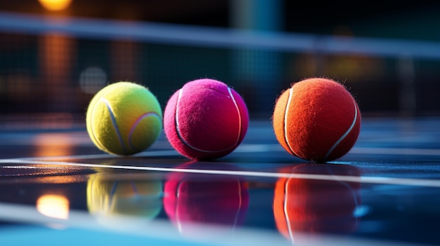 Palline da tennis Generative Ai