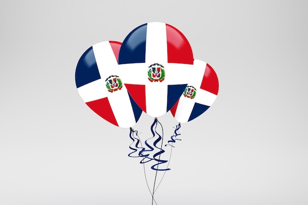 Palloncini bandiere Repubblica Dominicana