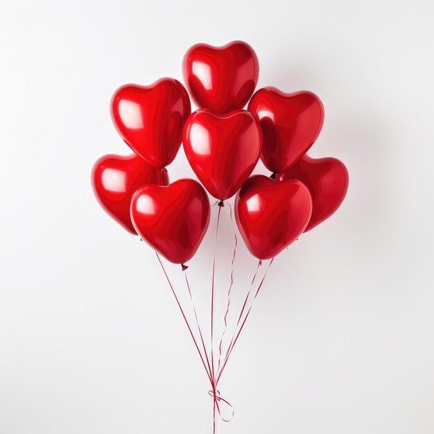 palloncini rosso cuore luminoso