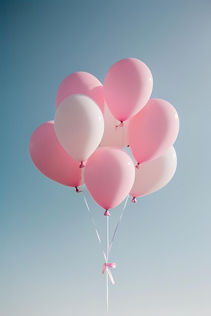 palloncini volanti con scatole regalo