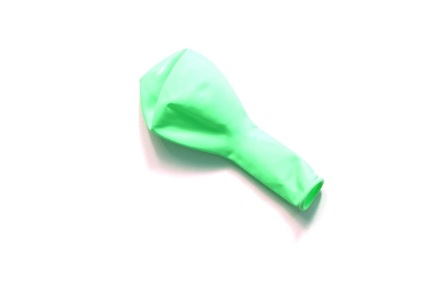 palloncino verde appassito senza vento