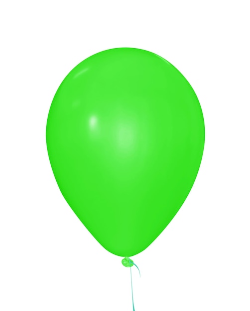 Palloncino verde isolato