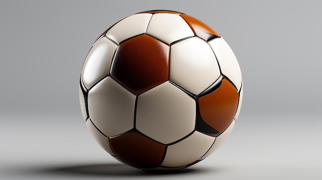 Pallone da calcio con bandiera di calcio generativa ai