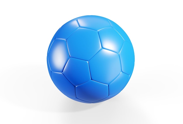 Pallone da calcio dorato isolato su sfondo bianco rendering 3d