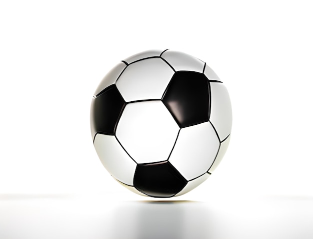 Pallone da calcio in bianco e nero Foto AI generata