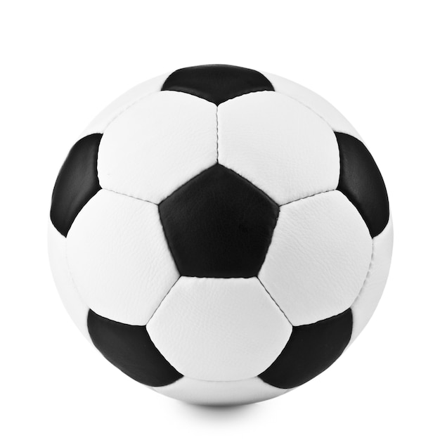 Pallone da calcio isolato su bianco