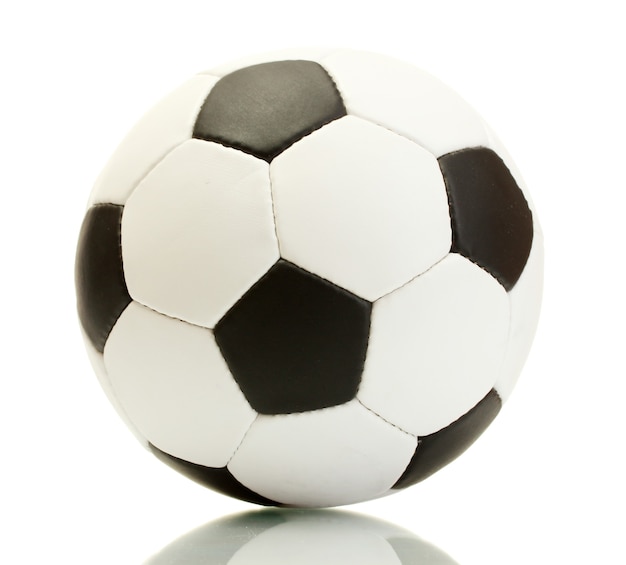 Pallone da calcio, isolato su bianco