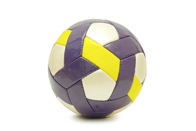 Pallone da calcio isolato su sfondo bianco